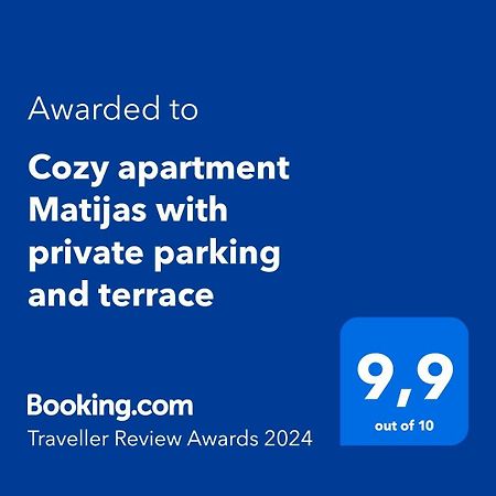 Cozy Apartment Matijas With Private Parking And Terrace 斯普利特 外观 照片